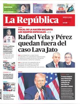 Edición Impresa - La Republica | Lima - Miercoles 07 de Enero del 2026