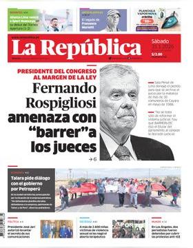 Edición Impresa - La Republica | Lima - Sabado 31 de Enero del 2026