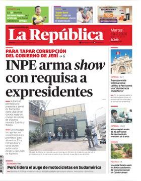 Edición Impresa - La Republica | Lima - Martes 10 de Febrero del 2026