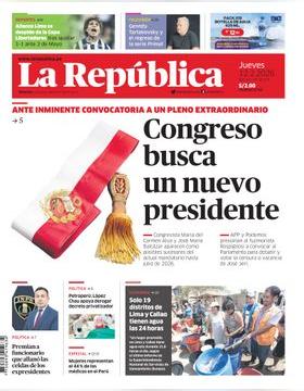 Edición Impresa - La Republica | Lima - Jueves 12 de Febrero del 2026