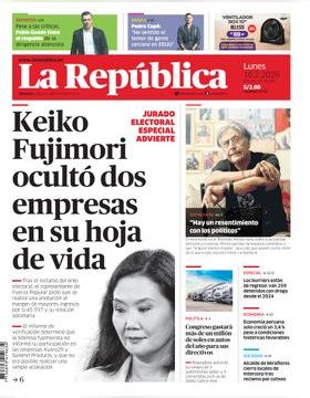 Edición Impresa - La Republica | Lima - Lunes 16 de Febrero del 2026