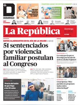 Edición Impresa - La Republica | Lima - Domingo 08 de Marzo del 2026