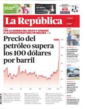 Edición Impresa - La Republica | Lima - Lunes 09 de Marzo del 2026