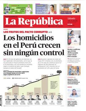 Edición Impresa - La Republica | Lima - Sabado 14 de Marzo del 2026