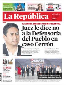 Edición Impresa - La Republica | Lima - Miercoles 01 de Abril del 2026