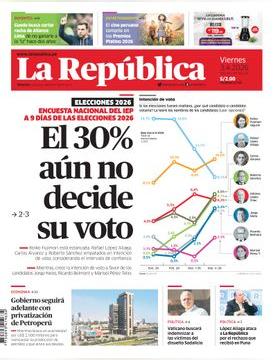 Edición Impresa - La Republica | Lima - Viernes 03 de Abril del 2026