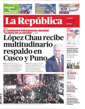 Edición Impresa - La Republica | Lima - Lunes 06 de Abril del 2026