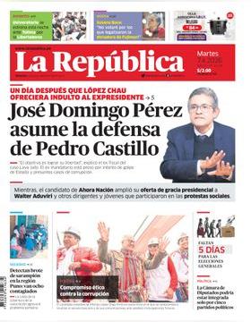 Edición Impresa - La Republica | Lima - Martes 07 de Abril del 2026