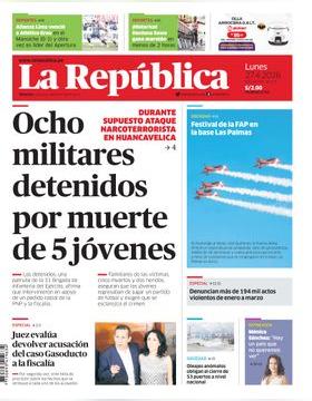 Edición Impresa - La Republica | Lima - Lunes 27 de Abril del 2026