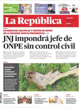 Edición Impresa - La Republica | Lima - Jueves 30 de Abril del 2026