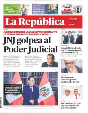 Edición Impresa - La Republica | Lima - Viernes 01 de Mayo del 2026