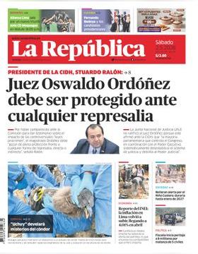 Edición Impresa - La Republica | Lima - Sabado 02 de Mayo del 2026