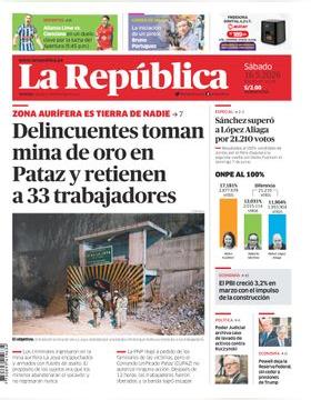 Edición Impresa - La Republica | Lima - Sabado 16 de Mayo del 2026