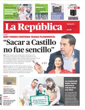 Edición Impresa - La Republica | Lima - Sabado 23 de Mayo del 2026