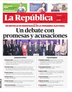 Edición Impresa - La Republica | Lima - Lunes 25 de Mayo del 2026