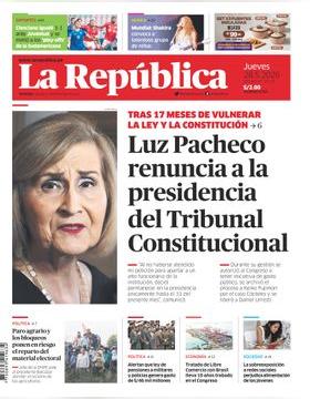 Edición Impresa - La Republica | Lima - Jueves 28 de Mayo del 2026