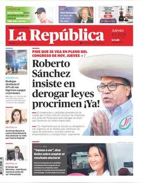 Edición Impresa - La Republica | Lima - Jueves 04 de Junio del 2026