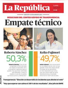 Edición Impresa - La Republica | Lima - Lunes 08 de Junio del 2026
