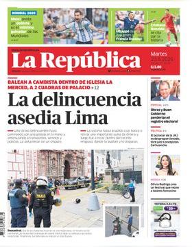 Edición Impresa - La Republica | Lima - Martes 23 de Junio del 2026