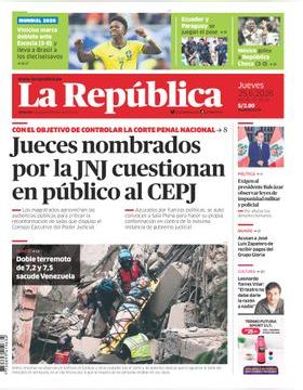 Edición Impresa - La Republica | Lima - Jueves 25 de Junio del 2026