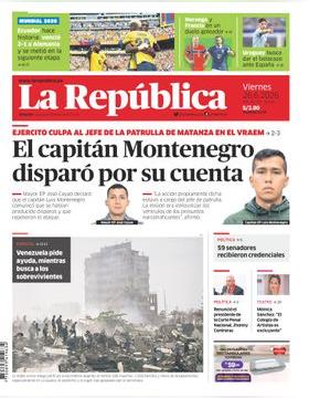 Edición Impresa - La Republica | Lima - Viernes 26 de Junio del 2026