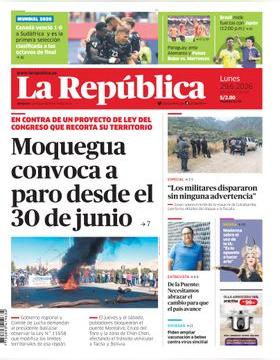 Edición Impresa - La Republica | Lima - Lunes 29 de Junio del 2026