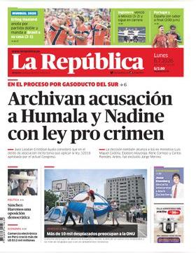 Edición Impresa - La Republica | Lima - Lunes 06 de Julio del 2026