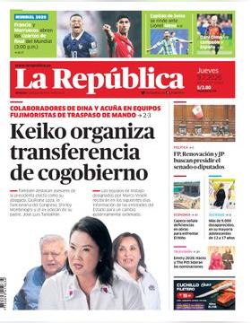 Edición Impresa - La Republica | Lima - Jueves 09 de Julio del 2026