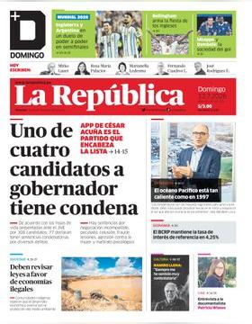 Edición Impresa - La Republica | Lima - Domingo 12 de Julio del 2026