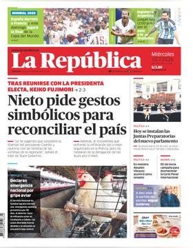 Edición Impresa - La Republica | Lima - Miercoles 15 de Julio del 2026