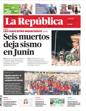 Edición Impresa - La Republica | Lima - Lunes 20 de Julio del 2026