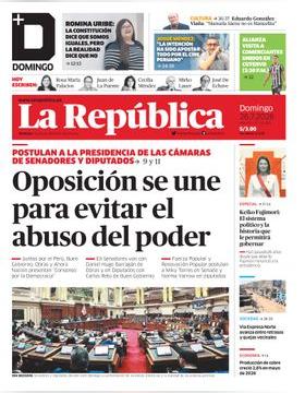 Edición Impresa - La Republica | Lima - Domingo 26 de Julio del 2026