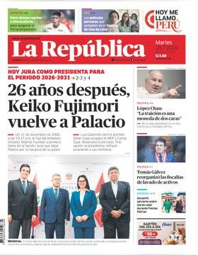 Edición Impresa - La Republica | Lima - Martes 28 de Julio del 2026