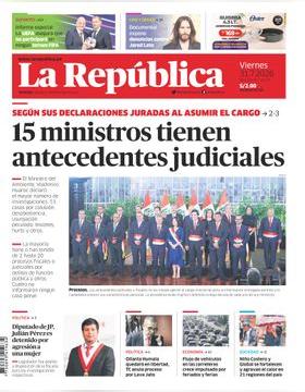 Edición Impresa - La Republica | Lima - Viernes 31 de Julio del 2026