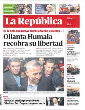 Edición Impresa - La Republica | Lima - Sabado 01 de Agosto del 2026