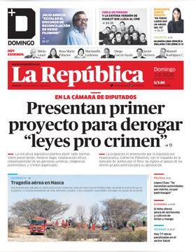 Edición Impresa - La Republica | Lima - Domingo 02 de Agosto del 2026