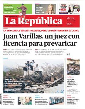 Edición Impresa - La Republica | Lima - Martes 04 de Agosto del 2026