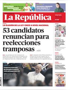Edición Impresa - La Republica | Lima - Viernes 07 de Agosto del 2026