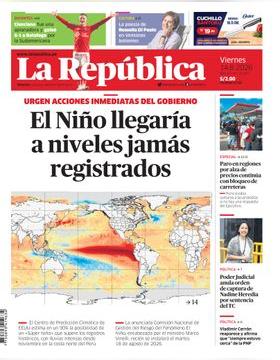Edición Impresa - La Republica | Lima - Viernes 14 de Agosto del 2026