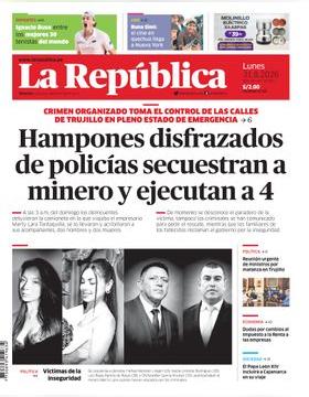 Edición Impresa - La Republica | Lima - Lunes 31 de Agosto del 2026