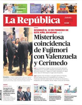 Edición Impresa - La Republica | Lima - Jueves 03 de Setiembre del 2026