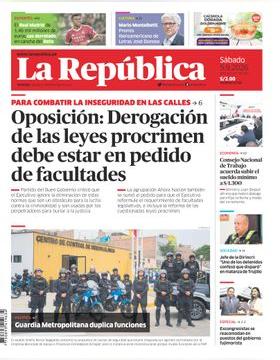 Edición Impresa - La Republica | Lima - Sabado 05 de Setiembre del 2026