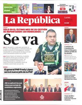 Edición Impresa - La Republica | Lima - Lunes 07 de Setiembre del 2026