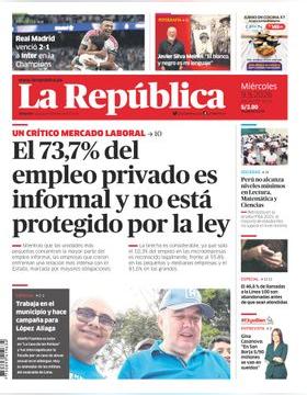 Edición Impresa - La Republica | Lima - Miercoles 09 de Setiembre del 2026