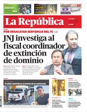Edición Impresa - La Republica | Lima - Lunes 14 de Setiembre del 2026