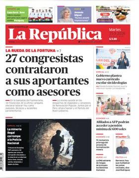 Edición Impresa - La Republica | Lima - Martes 15 de Setiembre del 2026