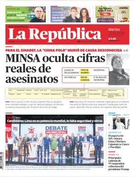 Edición Impresa - La Republica | Lima - Martes 22 de Setiembre del 2026