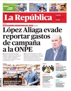 Edición Impresa - La Republica | Lima - Lunes 28 de Setiembre del 2026