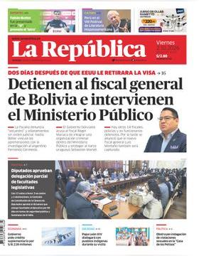 Edición Impresa - La Republica | Lima - Viernes 02 de Octubre del 2026