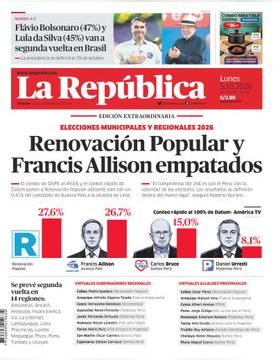Edición Impresa - La Republica | Lima - Lunes 05 de Octubre del 2026